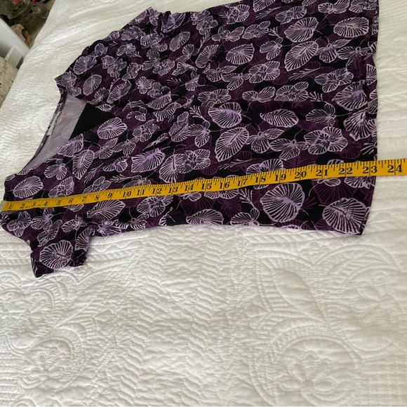 SAG HARBOR, BLACK AND PURPLE KNIT SKIRT SET, SIZE:L/G - Picture 7 of 11